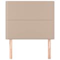 vidaXL Čelo postele Cappuccino 80x5x118/128 cm umelá koža