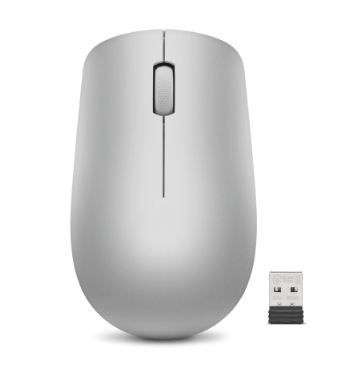 Lenovo 530/Kancelárska/Optická/1 200 DPI/Bezdrôtová USB/Šedá