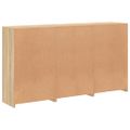 vidaXL Komoda s LED svetlami dub sonoma 181,5x37x100 cm