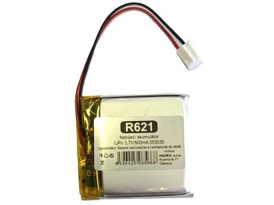 Nabíjacie batérie LiPo 3,7V/500mAh 553030 HADEX