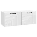 vidaXL Nástenná TV skrinka Biela s vysokým leskom 78,5 x 31 x 30 cm