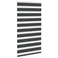 vidaXL Zebra roleta čierna 90x100 cm šírka látky 85,9 cm polyester