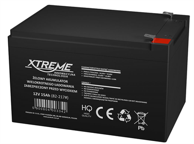 Batéria olovená 12V/15Ah XTREME/Enerwell/82-217 gélový akumulátor