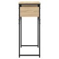 vidaXL Konzolový stolík s policou dub sonoma 75x30x75cm kompoz. drevo