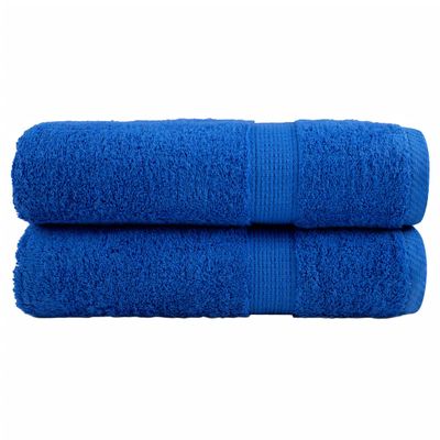 vidaXL Prémiové osušky SOLUND 2 ks modré 100x150 cm 600 g/m2