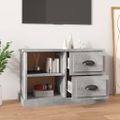 vidaXL TV skrinka betónová sivá 73x35,5x47,5 cm spracované drevo