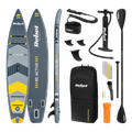 Paddleboard SUP REBEL ACTIVE RBA-4512 PRO TOURING 381x81x15 sivý