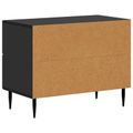 vidaXL Nočný stolík Čierna 62 x 34,5 x 47,5 cm Kompozitné drevo