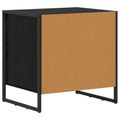 vidaXL Nočný stolík Čierny dub 50 x 39.5 x 50 cm Kompozitné drevo