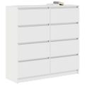 VidaXL Príborník Biely 100x35x99 cm Engineered Wood