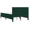 vidaXL Rám postele s matracom vidaXL Tmavozelená 120 x 190 cm Zamat