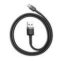 Kábel Baseus Cafule Micro USB 2,4A 1 m (sivý + čierny)