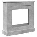 vidaXL Obloženie krbu betónovosivé 90x30x90 cm kompozitné drevo