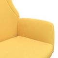 vidaXL Relaxačné kreslo horčicovo-žlté látkové