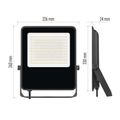 LED reflektor VISIO čierny, 100 W neutrálna biela
