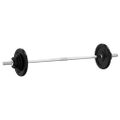 vidaXL Obojručná činka so závažiami 60 kg, liatina