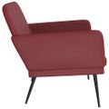 vidaXL Lavička vínovočervená 107x80x81 cm umelá koža