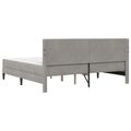 vidaXL Rám postele s matracom Svetlosivá 200 x 200 cm Zamat