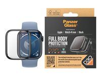 PanzerGlass ochranný kryt Apple Watch 9/8/7 41mm s D3O technológiou - čierny rámček