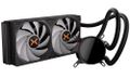 Krux vodný chladič CPU HydroX 240 ARGB / 2x120mm ARGB / PWM / AMD i Intel AiO vodné chladenie, 240mm radiátor, 2× 120mm PWM ARGB ventilátor, infinity mirror pumpa, Intel/AMD kompatibilita, čierne
