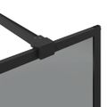 vidaXL Stena walk-in sprchy Čierna 115 x 195 cm tvrdené sklo