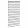 vidaXL Zebra roleta svetlosivá 75x150cm šírka látky 70,9 cm polyester