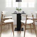 vidaXL Bistro stôl, čierny dub, 60x60x75 cm, imitácia dreva