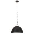vidaXL Industriálna vintage závesná lampa 25W, čierna,okrúhla 41cm E27