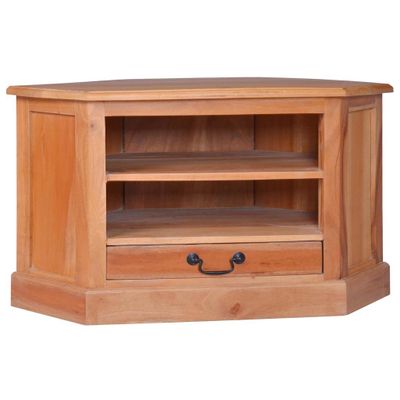 vidaXL Rohová TV skrinka 80x40x49 cm masívne mahagónové drevo