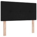 vidaXL Posteľ s pružinovým rámom Čierny 200 x 80 cm látka