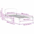 vidaXL Rám postele Včelí hnedý 80 x 200 cm Masívne borovicové drevo