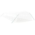 vidaXL Fóliovník s oceľovým rámom biely 56 m² 14x4x2 m