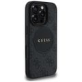 Puzdro Guess HC MagSafe PU 4G Circle s klasickým logom pre iPhone 16 Pro Black