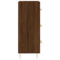 vidaXL Komoda hnedý dub 34,5x34x90 cm spracované drevo
