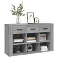vidaXL Komoda sivá sonoma 100x30x59,5 cm spracované drevo