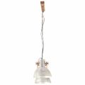 vidaXL Industriálna závesná lampa 25 W strieborná 109 cm E27