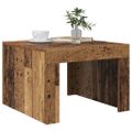 vidaXL Konferenčný stolík Staré drevo 50 x 50 x 35 cm Kompozitné drevo