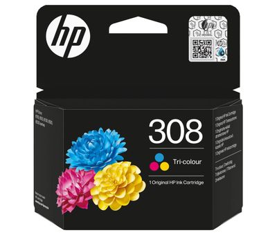 HP 308 ink. náplň trojfarebná, 7FP20UE