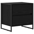 vidaXL Nočný stolík 2 ks Čierny dub 50 x 39.5 x 50 cm Kompozitné drevo
