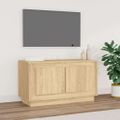 vidaXL TV skrinka dub sonoma 80x35x45 cm spracované drevo