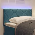 vidaXL LED hlavová doska Tmavomodrá 80 cm Zamat