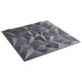 vidaXL Nástenné panely 48 ks 50 x 50 cm Amethyst Šedý XPS Pena