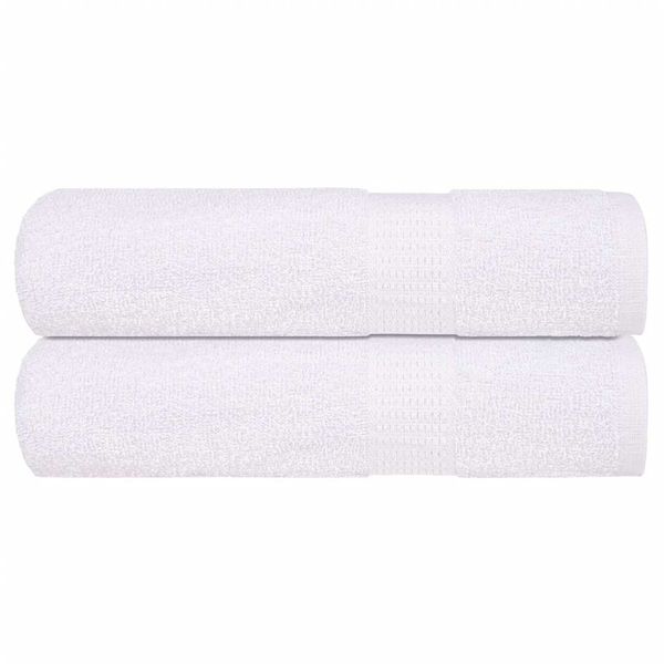vidaXL Osušky FROGN 2 ks biele 100x150 cm 360 g/m²