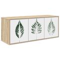 vidaXL Nástenný TV kabinet HANAU 102 x 33 x 40 cm Dub sonoma
