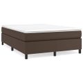 vidaXL Boxspring posteľ s matracom hnedá 180x200 cm umelá koža