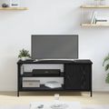 vidaXL TV skrinka 100 x 40 x 45 cm Čierny dub Kompozitné drevo