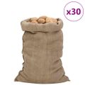 vidaXL Jutové vrecia 30 ks 60x105 cm 100 % juta 340 gsm
