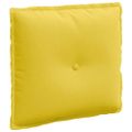 vidaXL Poduška na chrbát Svetložltá 50 x 19 x 45 cm látka