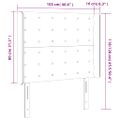 vidaXL Čelo postele so záhybmi hnedé 103x16x118/128 cm umelá koža