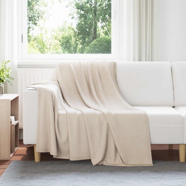 vidaXL Prikrývky na hodenie 6 pcs Béžová 200 x 150 cm Flís